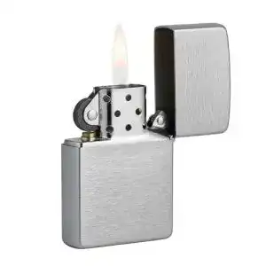Benzinfeuerzeug Zippo Chrom Standard gebürstet