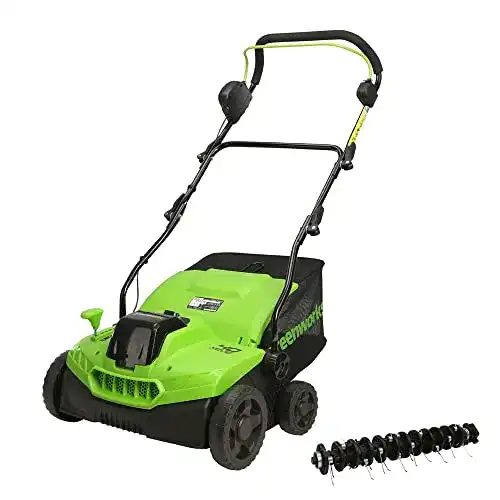 Akku-Vertikutierer Greenworks GD40SC36 für Rasenpflege