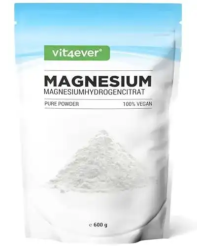 Magnesium Pure Vit4ever hochdosiert, 600 g Pulver