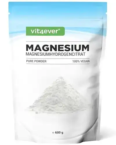 Magnesium Pure Vit4ever hochdosiert, 600 g Pulver