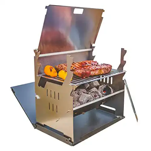 Klappgrill Fennek – Mobiler Holzkohle-Grill für Outdoor-Aktivitäten