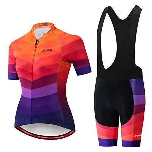 Bibshorts Damen Hotlion Radtrikot Set für Fahrradbekleidung