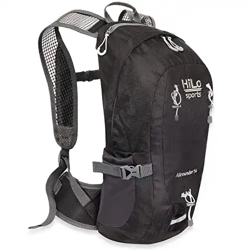 Rucksack mit Netzrücken HiLo Sports Fahrradrucksack Allrounder 14 L