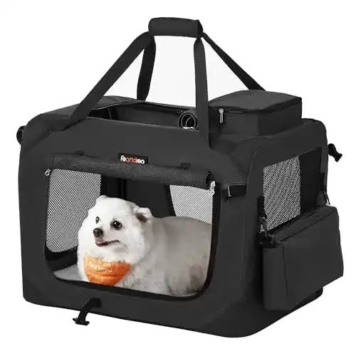 Faltbare Hundebox von Feandrea für kleine Hunde und Transport