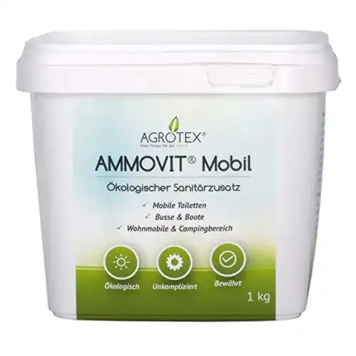 Sanitärflüssigkeit Ammovit Mobil 1 kg Eimer für Fäkalientanks