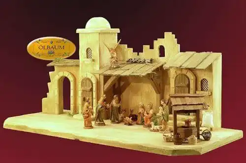 Weihnachtskrippe BTV Oelbaum-Krippe KOW70we-MF-BRK