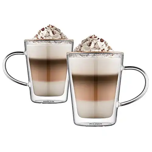 Doppelwandige Latte Macchiato Gläser von Ehugos, 300 ml