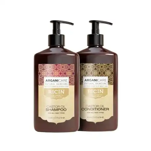 Arganicare Duo Shampoo und Conditioner Set mit Bio-Rizinusöl 400 ml