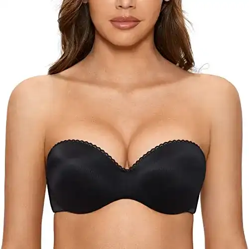 Trägerloser BH Dobreva Damen Push Up mit Bügel und Bandeau-Design