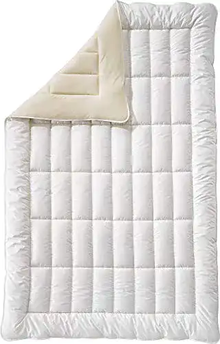 Schafschurwolle Bettdecke Billerbeck Bio Duo-Steppbett