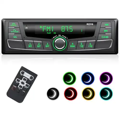 Autoradio Wistrue mit Fernbedienung, RDS, Bluetooth, FM/AM
