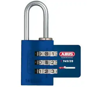 Abus Zahlenschloss 145/20 Blau – Robustes Kombinationsschloss