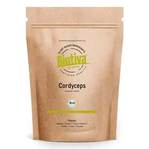 Cordyceps Biotiva Pulver Bio 125g 100% Bio und nachhaltig angebaut