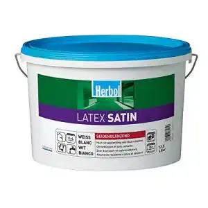 Latexfarbe Herbol Latex-Satin 2,5 Liter für Innenwände und Decken