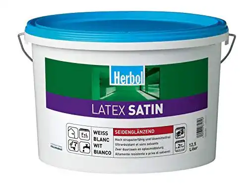 Latexfarbe Herbol Latex-Satin 2,5 Liter für Innenwände und Decken