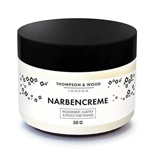 Dehnungsstreifen-Creme von Thompson&Wood zur Narbenpflege