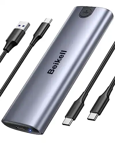 Beikell NVMe-USB-Adapter M.2 Gehäuse mit 10Gbps Übertragung
