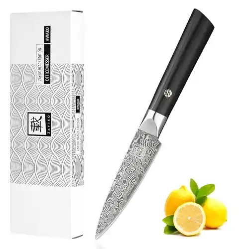 Officemesser Zayiko Black Edition – Gemüsemesser und Schälmesser