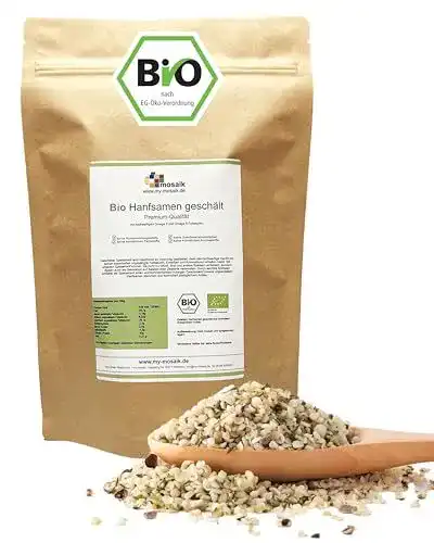 Bio Hanfsamen geschält von my-mosaik (1000g)