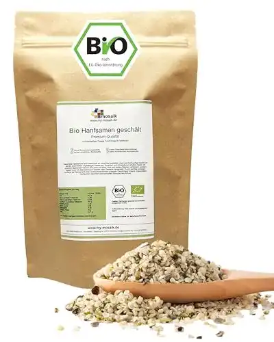 Bio Hanfsamen geschält von my-mosaik (1000g)