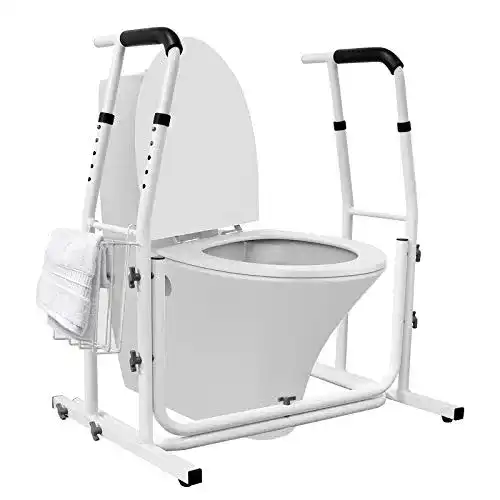 WC-Aufstehhilfe Froadp Mobile Toilettenstütze mit höhenverstellbaren Griffen