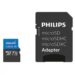 Philips Ultra Pro microSDXC Karte 128 GB mit SD Adapter