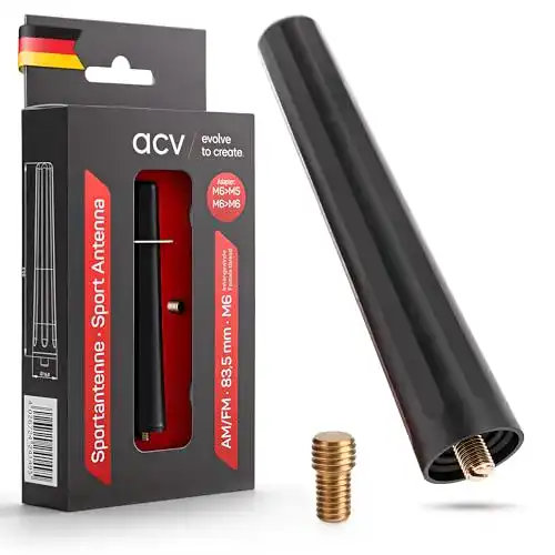 ACV 151000-02 AM/FM Autoantenne, Stab, M5/M6, 85 mm Länge