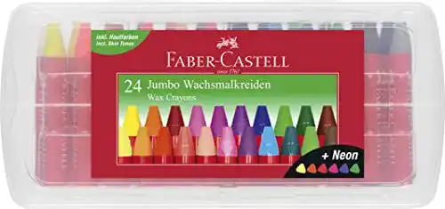 Wachsmalstifte Faber-Castell Jumbo 24 Stück