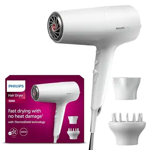 Philips Haartrockner 5000 Series mit ThermoShield Technologie