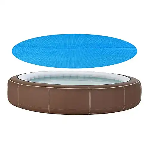 Poolabdeckung rund 549 cm von en.casa für Solarheizung