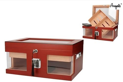 Zigarren-Humidor Wood Wonderful mit Kristallglasdeckel