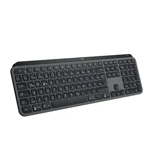 Logitech MX Keys S kabellose Tastatur mit Low Profile und programmierbaren Tasten