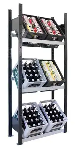 Getränkekistenregal Schulte Lagertechnik 180 x 81 x 33,6 cm