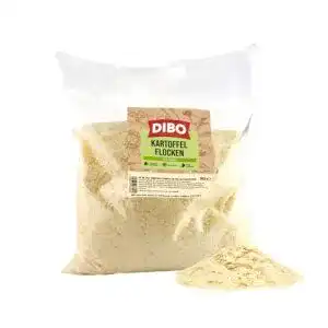 Kartoffelflocken Dibo, 1 kg Beutel, natürliche Nahrungsergänzung für Hunde
