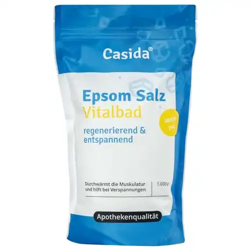 Bittersalz Epsom Salz Vitalbad von Casida, 1000 g
