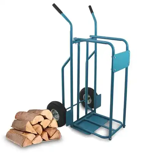 Kaminholzwagen Bituxx Brennholz Sackkarre für den Holztransport