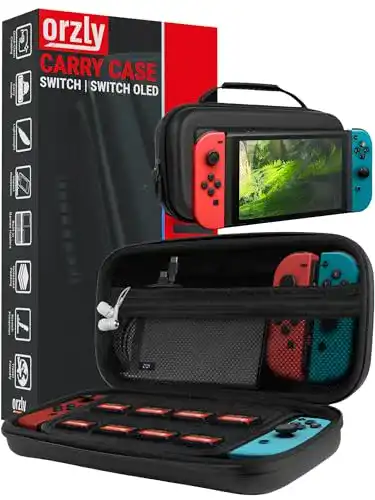 Orzly Tragetasche für Nintendo Switch und Switch OLED mit Zubehör