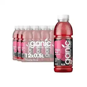 Vitaminwasser Ganic Traube Acai 12 x 0,5 L PET-Flaschen