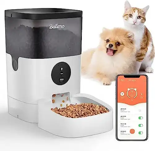 Futterautomat für Katzen Balimo mit 4L Kapazität und WiFi Steuerung