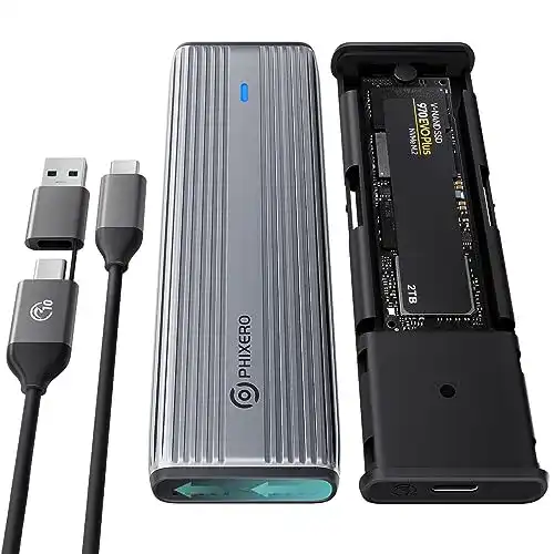 NVMe USB Adapter für M.2 SSDs von PHIXERO