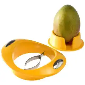 Mangoschneider mit Edelstahlklinge und Fruchthalter für die Küche