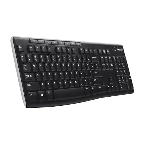 Logitech K270 Kabellose Funktastatur für Windows, 2,4 GHz
