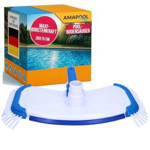 Amapool Poolbürste mit Bodensauger und seitlichen Borsten
