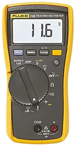 Fluke Digital-Multimeter Kompakt 116 mit Diodentest und Temperaturmessung