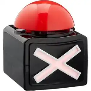 Buzzer Cepewa für Spiele und Quiz mit Sound und Licht