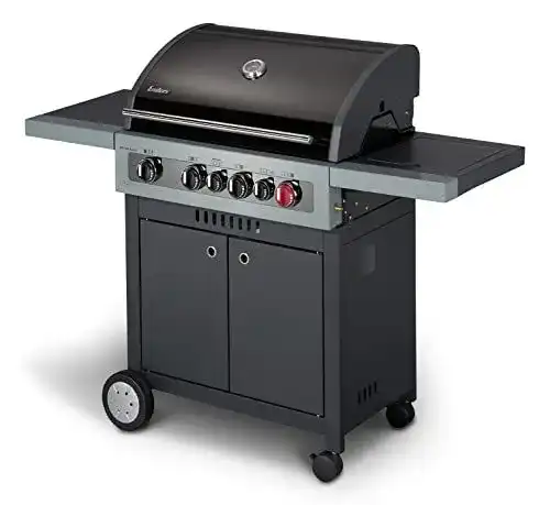 Schickling Gasgrill Enders Boston Black 4 IK Turbo mit Infrarotbrenner