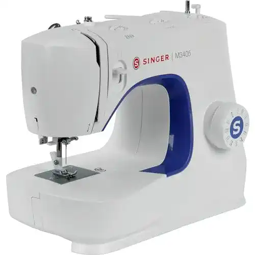 Singer Freiarmnähmaschine M3405 in Weiß und Violett
