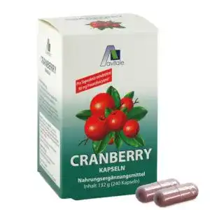 Avitale Cranberry Kapseln 400 mg, 240 Stück zur Unterstützung der Gesundheit