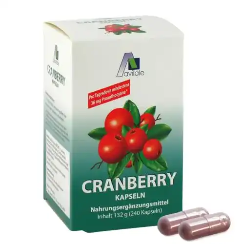 Avitale Cranberry Kapseln 400 mg, 240 Stück zur Unterstützung der Gesundheit