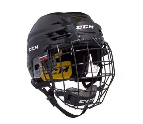 Eishockeyhelm CCM Tacks 210 Combo Senior Schwarz XS
